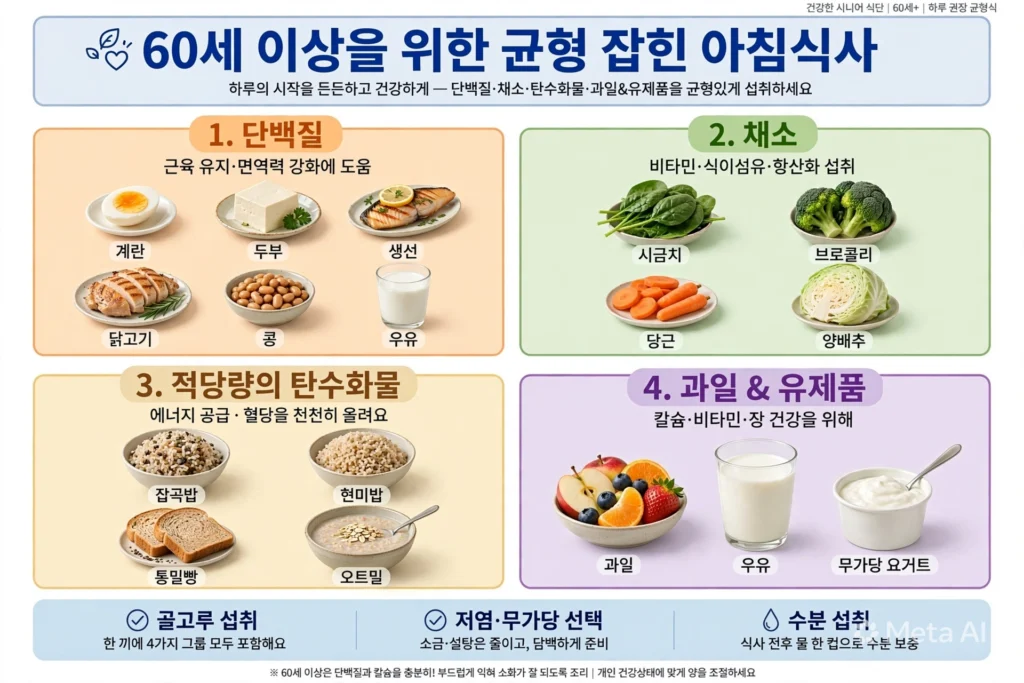60대 이후 아침 식단, 이렇게 구성해보세요
이미지